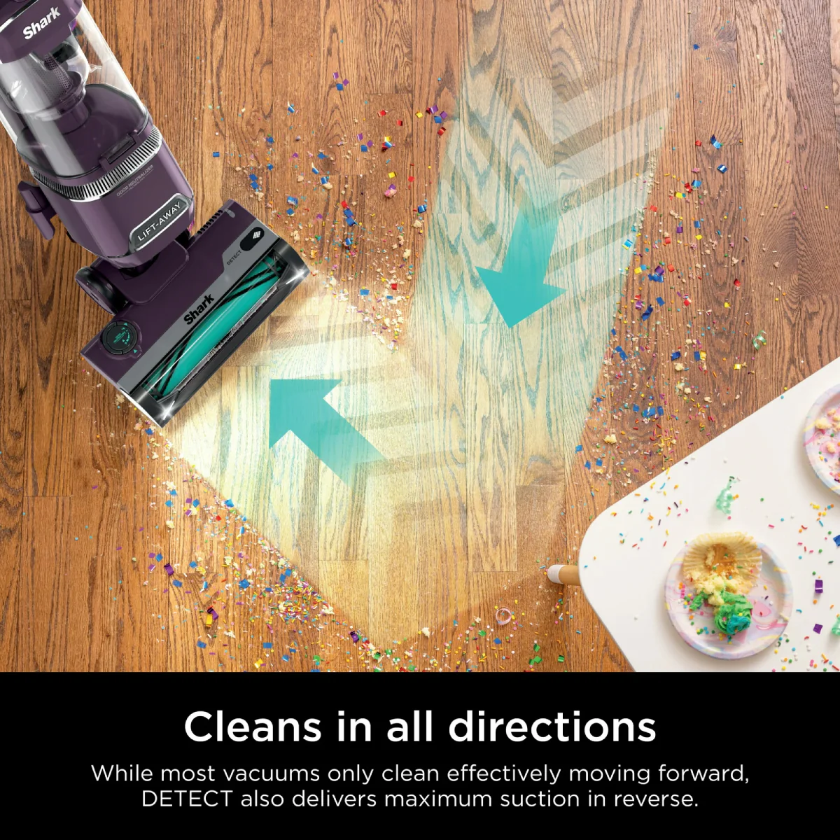 Shark Detect Lift-Away Upright Vacuum with Self-Cleaning Brushroll - Purple - Image 4