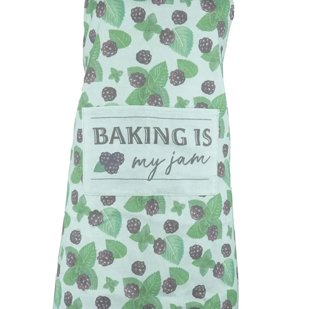 Krumbs Kitchen Farmhouse Style Apron - Green - Image 2