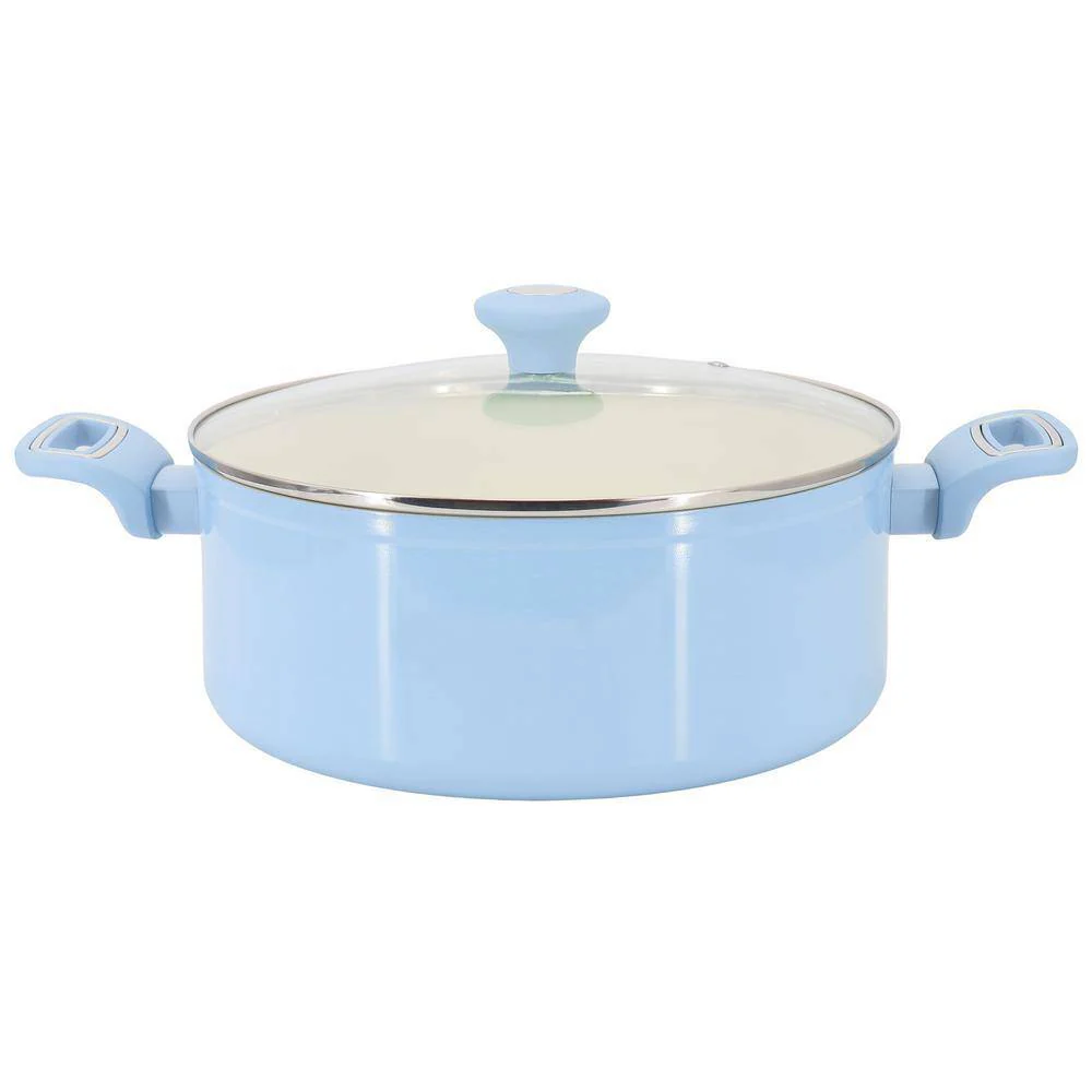 Martha Stewart Rexford Cookware Set (8-Piece) - Blue - Image 3