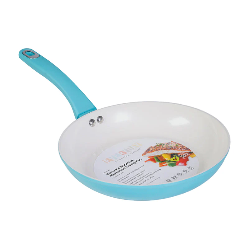 Martha Stewart Everyday Rexford 9.5" Frying Pan - Blue/White - Image 3
