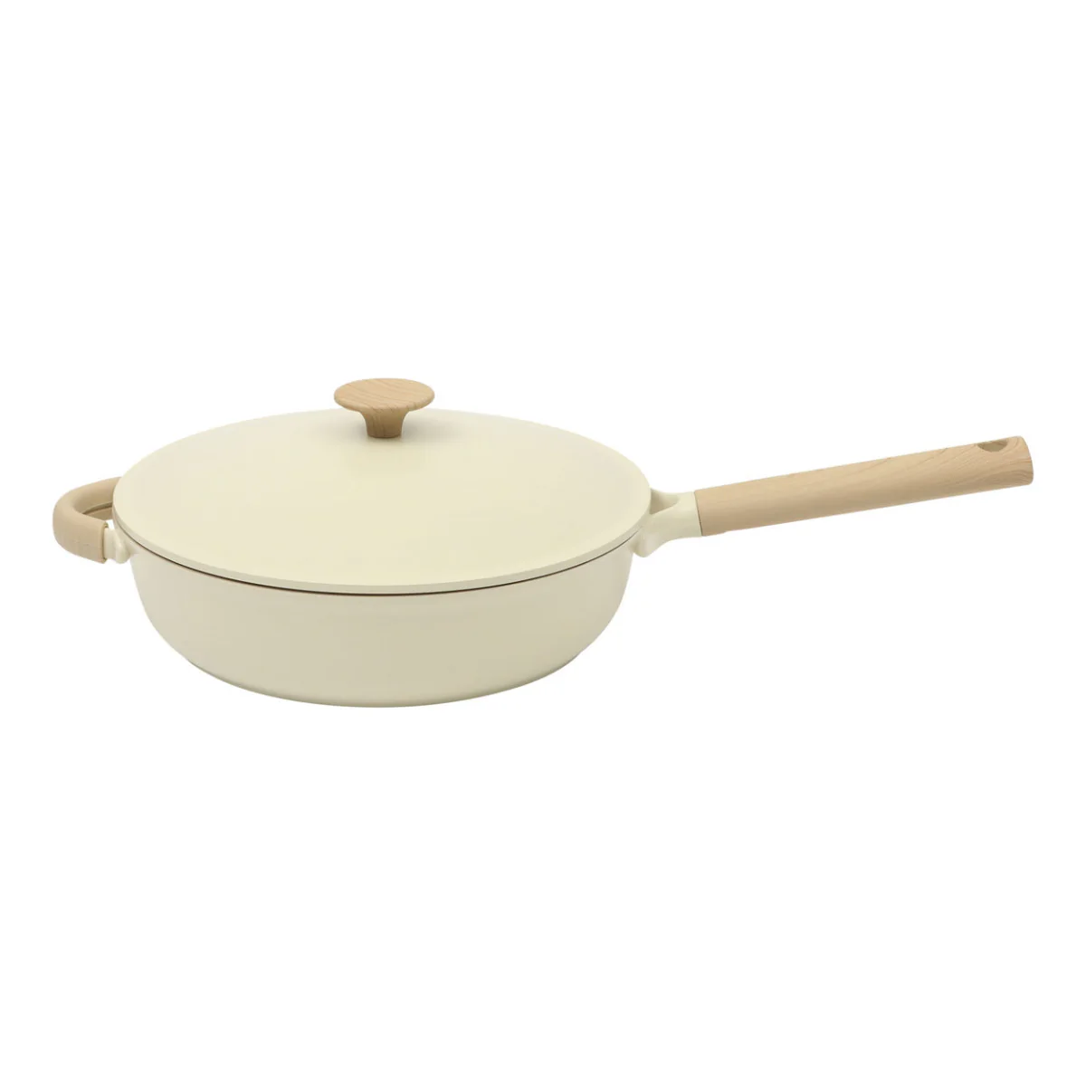Gibson Elite Folkstone Nonstick Cookware Set (13-Piece) - White / Brown - Image 4