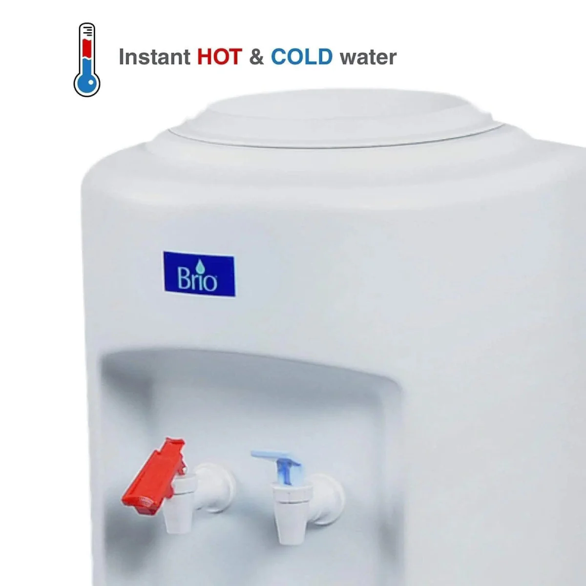 Brio CL500 Hot and Cold Top load Water Dispenser Cooler - White - Image 5