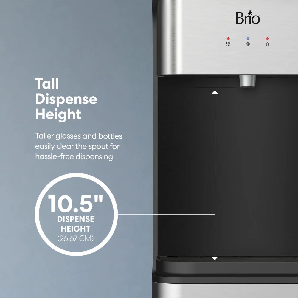 Brio 430 Series Bottom Load Water Cooler - Black/Silver - Image 6