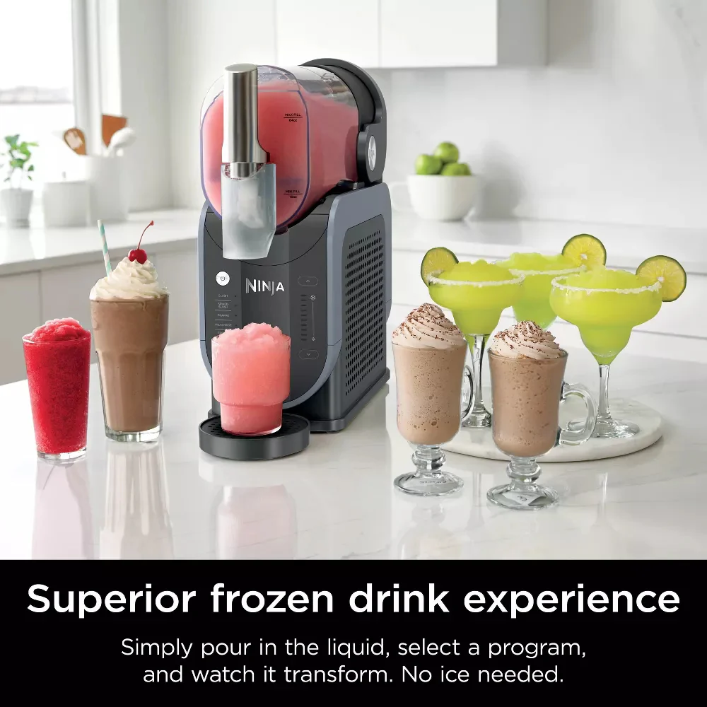 Ninja Slushi 5-in-1 Professional Frozen Drink Maker - Blue/Gray - Image 2
