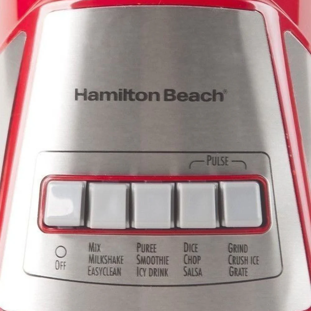 Hamilton Beach Power Elite Blender with 40 oz. Glass Jar - Red - Image 4