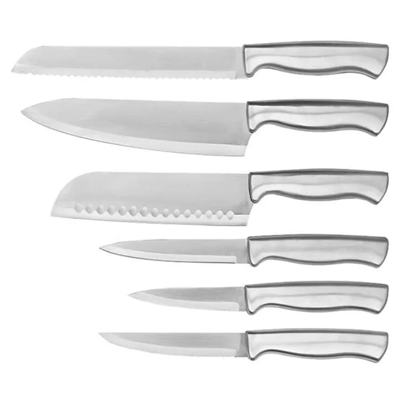 Hamilton Beach Cutlery Set with Wood Holder (14-Piece) - Silver/Black - Image 3