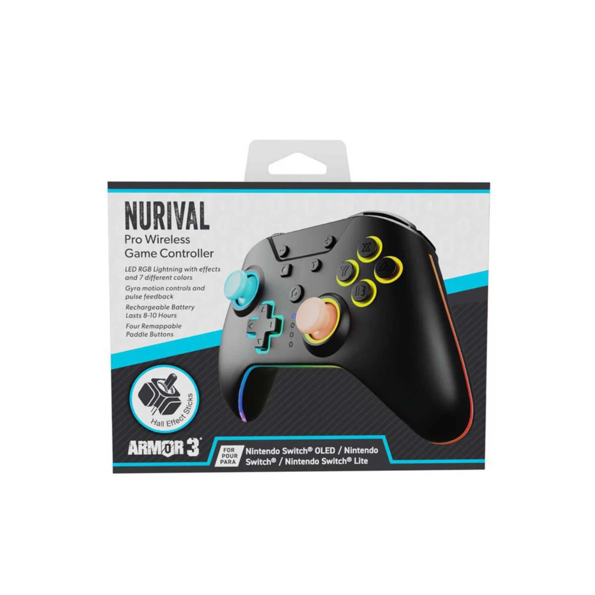 Hyperkin Armor 3 NuRival Pro Wireless Game Controller for Nintendo Switch 2 - Black - Image 5