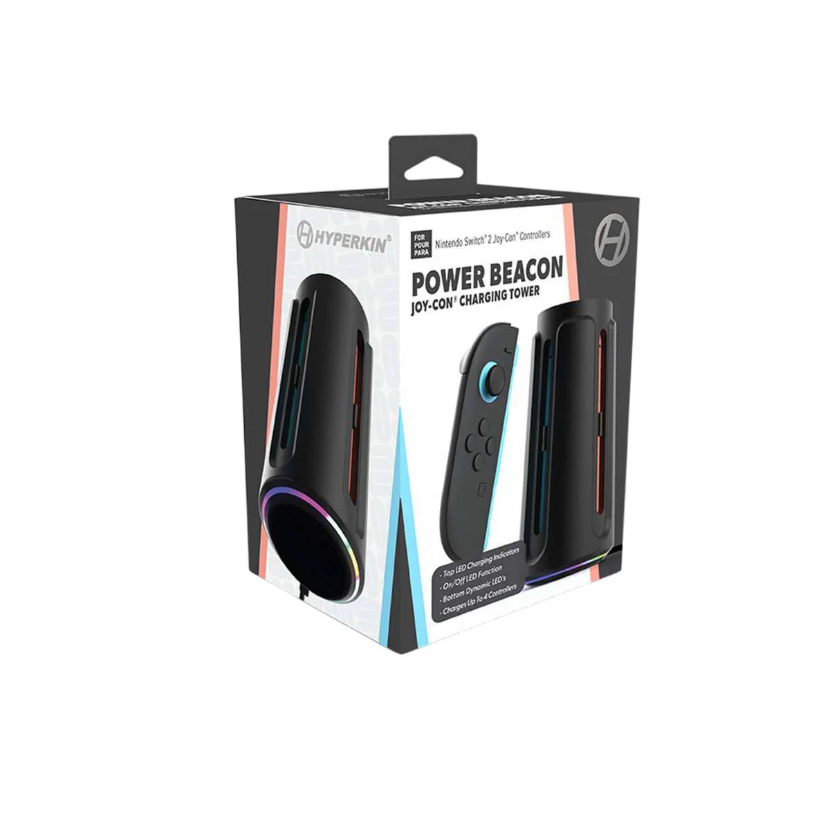 Hyperkin Power Beacon Joy-Con Charging Tower for Nintendo Switch 2 - Black - Image 2