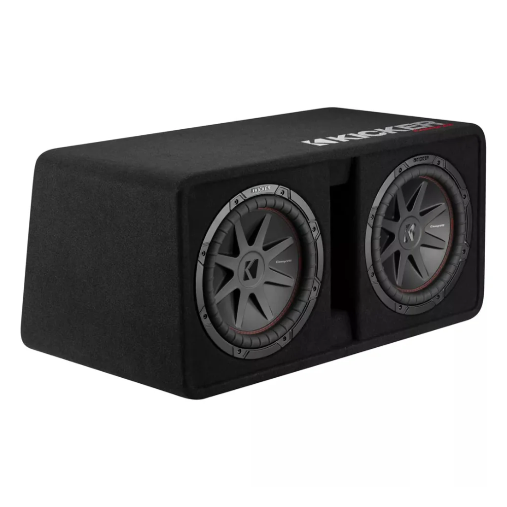 Kicker 52DCVR122 CompVR 12" Vented Box Dual Subwoofer - Black - Image 2