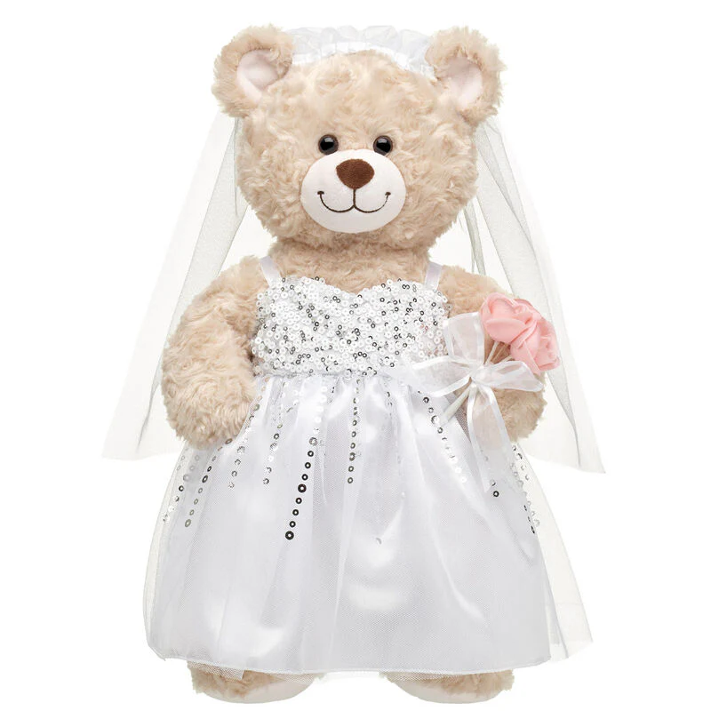 Build-A-Bear Wedding Dress for Teddy Bear - White - Image 2