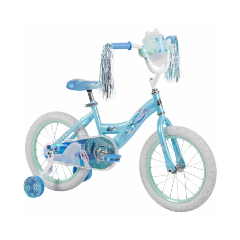Huffy Girls 16" Frozen Bicycle with Training Wheels - Blue/White