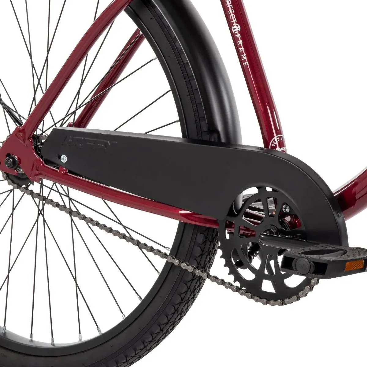 Huffy 26" Good Vibrations Men's Cruiser Bike - Red/Black - Image 2