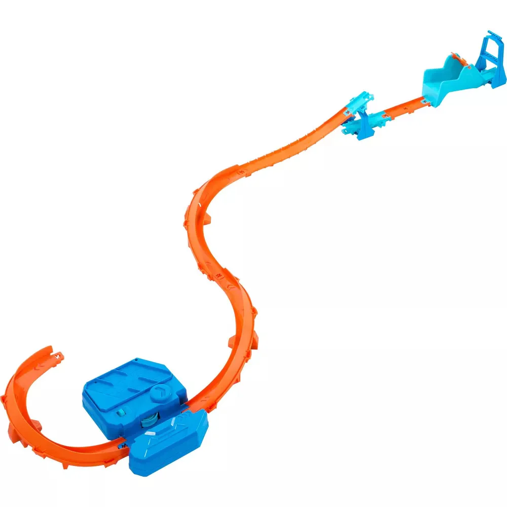 Mattel Hot Wheels Track Creator Boosted Jump Speedway Set with 1:64 Scale Toy Car and Motorized Booster - Image 2