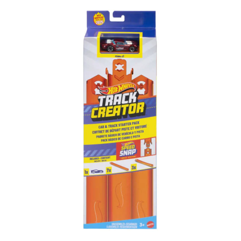 Hot Wheels Track Creator Car and Track Pack with 1:64 Scale Toy Vehicle - Image 6