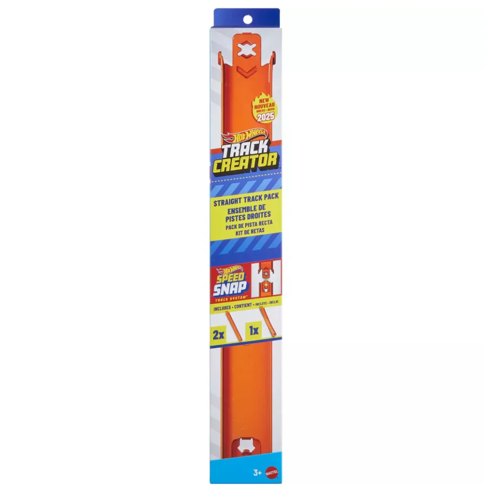 Hot Wheels Track Creator Straight Track Pack with 2 Adapters - Orange - Image 6