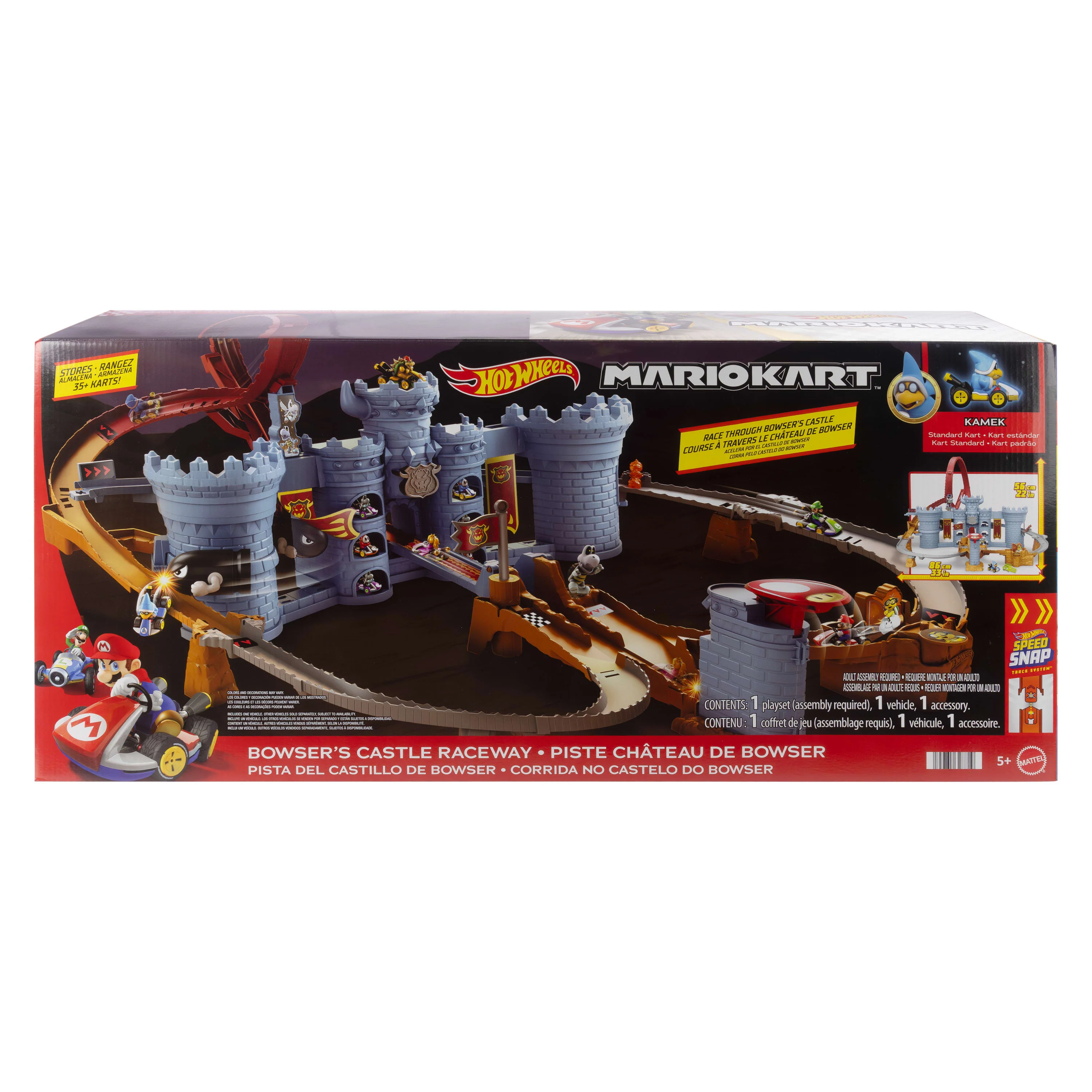 Hot Wheels Mario Kart Bowser's Castle Track Set - Image 3
