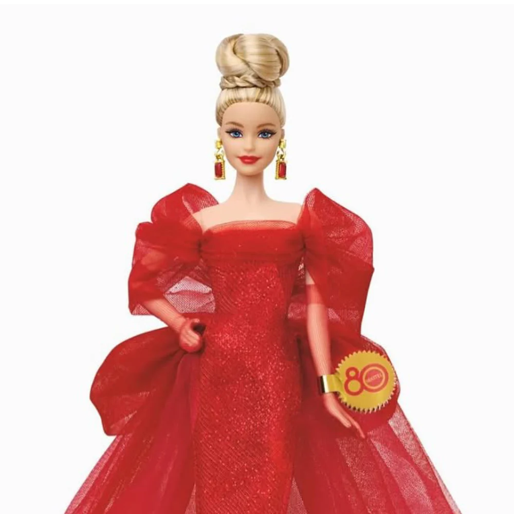 Barbie 80th Anniversary Doll - Red - Image 2