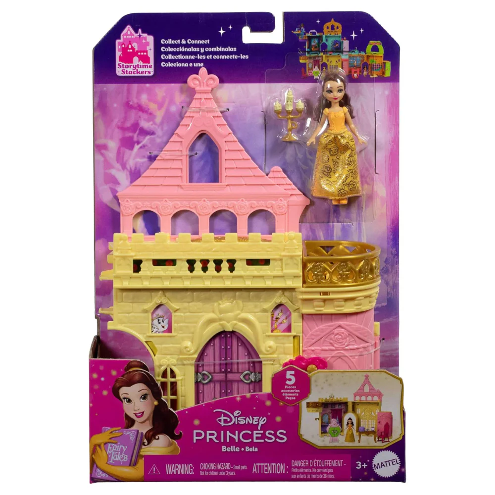 Disney Princess Belle's Stacking Castle with Small Doll - Image 2