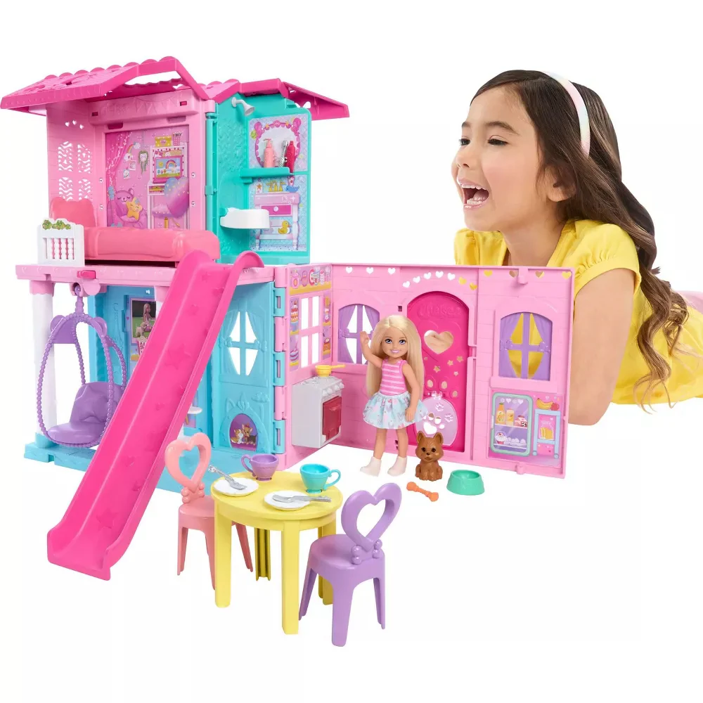 Mattel Barbie Chelsea Pop-Up Doll House with Doll & 15+ Accessories - Image 6