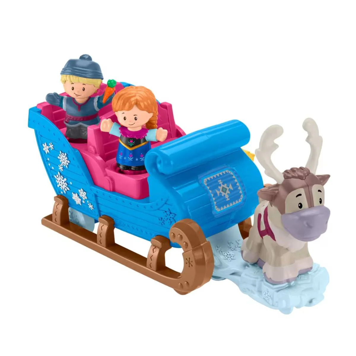 Fisher-Price Little People Disney Frozen Kristoff's Sleigh Playset (4-Pieces) - Image 2