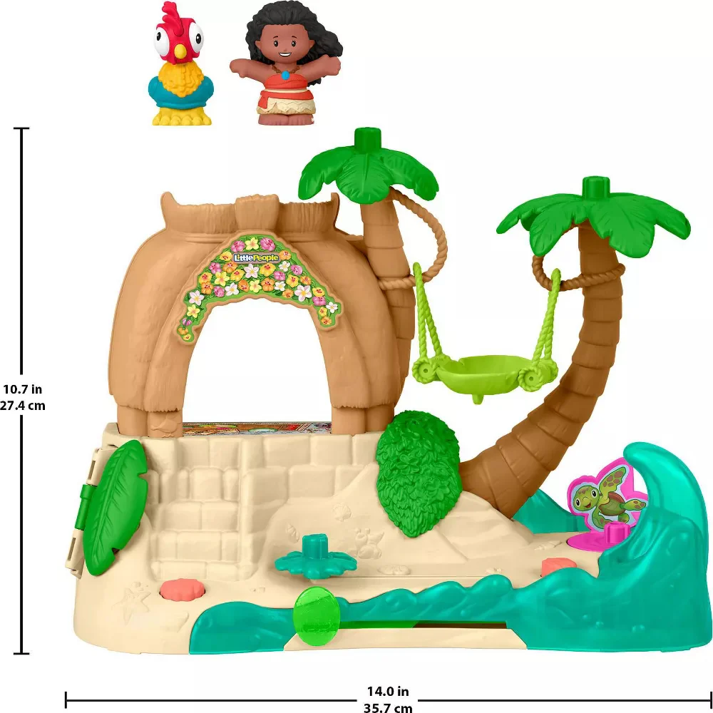Fisher Price Little People Disney Princess Moana Deluxe Village Playset - Image 2
