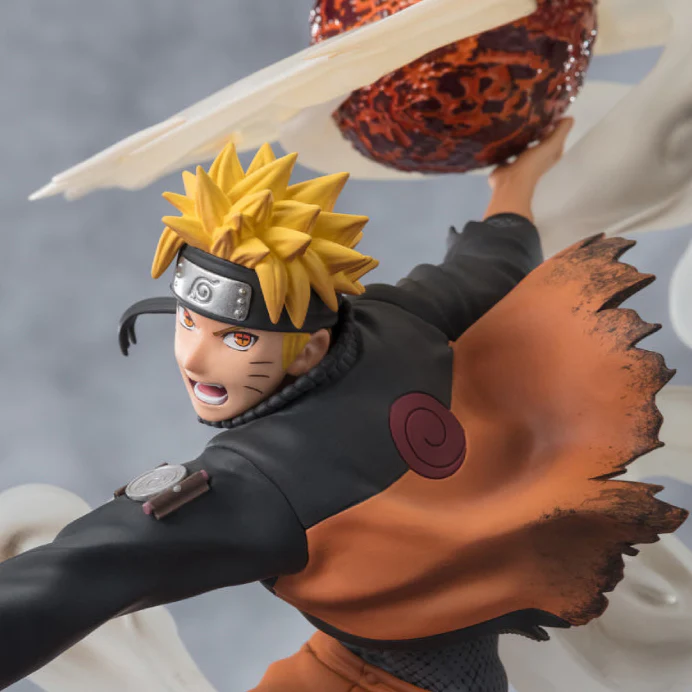 Bandai Tamashii Nations Naruto Shippuden 9.4" Uzumaki Naruto Action Figure - Orange/Black - Image 4