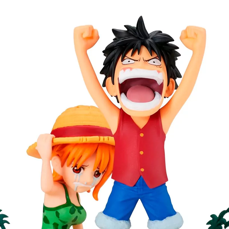 Banpresto One Piece 2.75" Monkey D. Luffy and Nami Action Figure - Image 2
