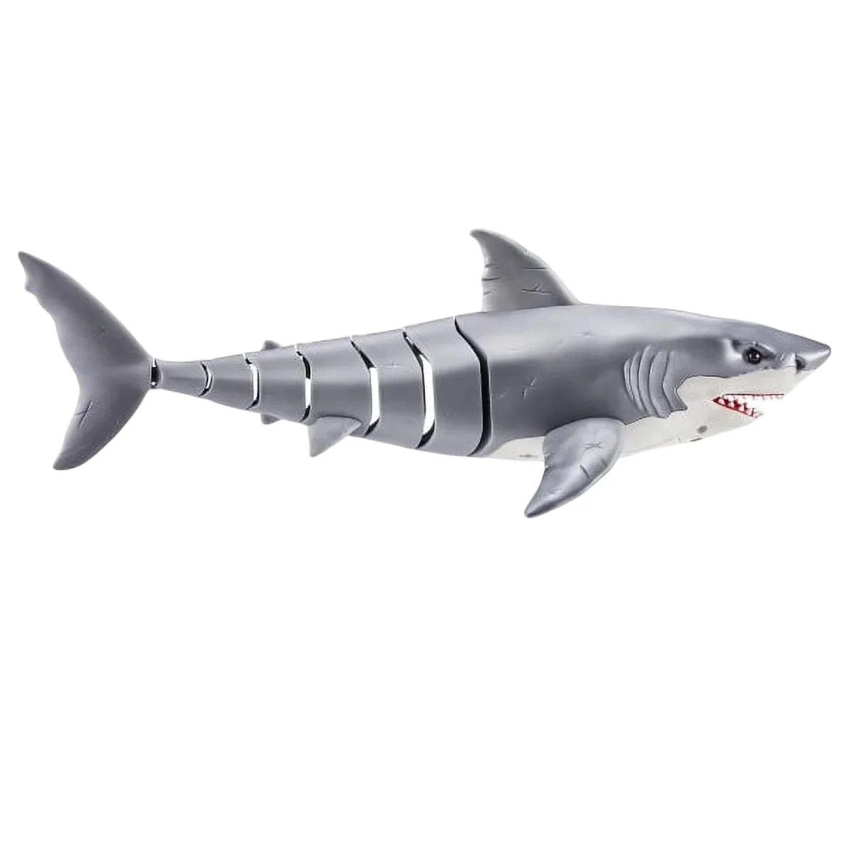 Robo Alive Light Up Shark Attack Toy- Gray/White - Image 2