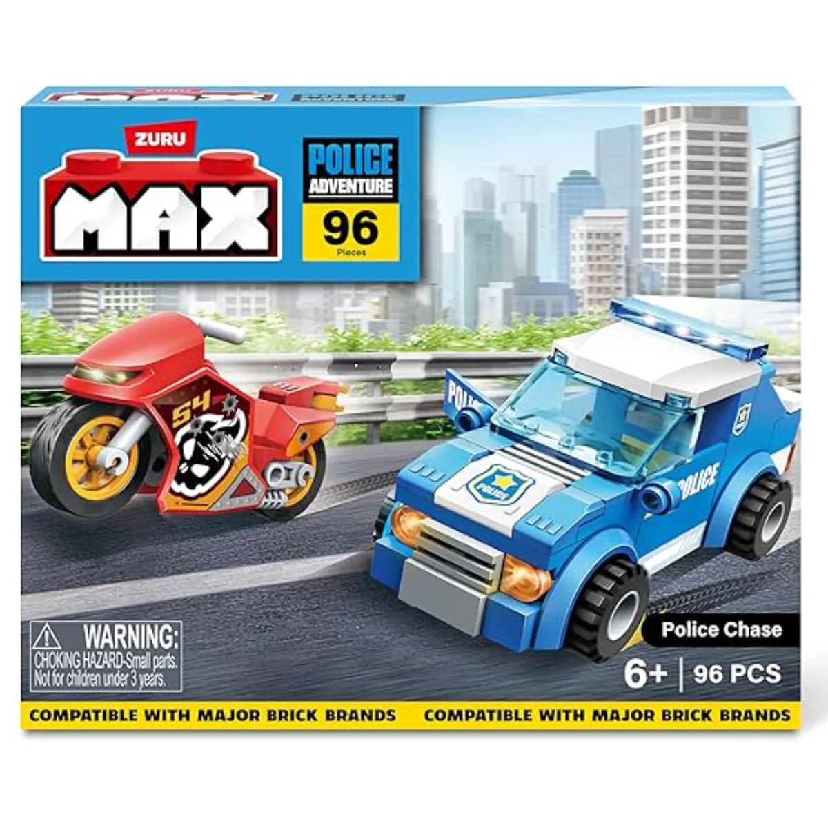 Max Police Adventure Chase Playset (96-Pieces) - Image 4