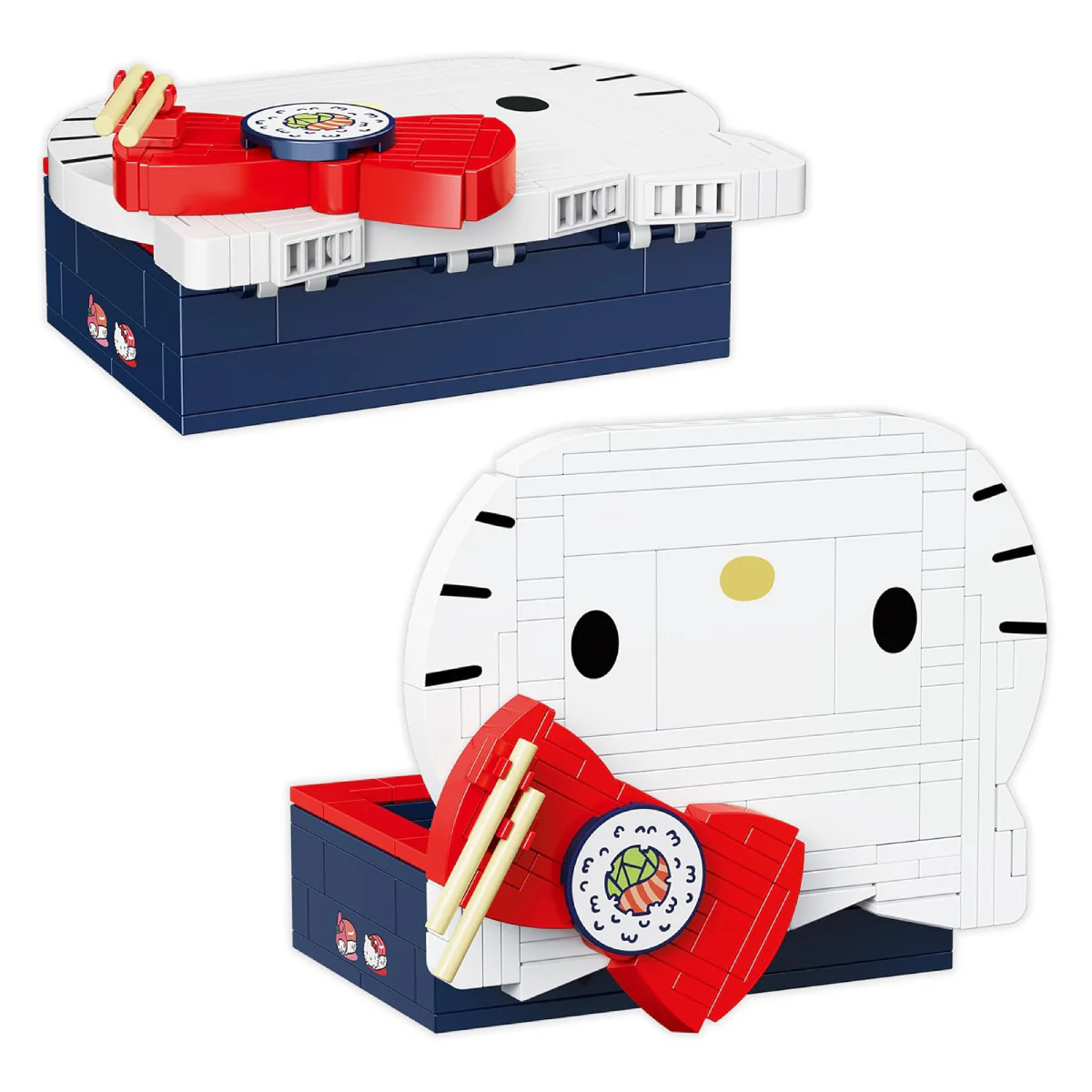 Hello Kitty Bento Box Brick Building Toy Set with Mini Sushi (191-Piece) - Image 3