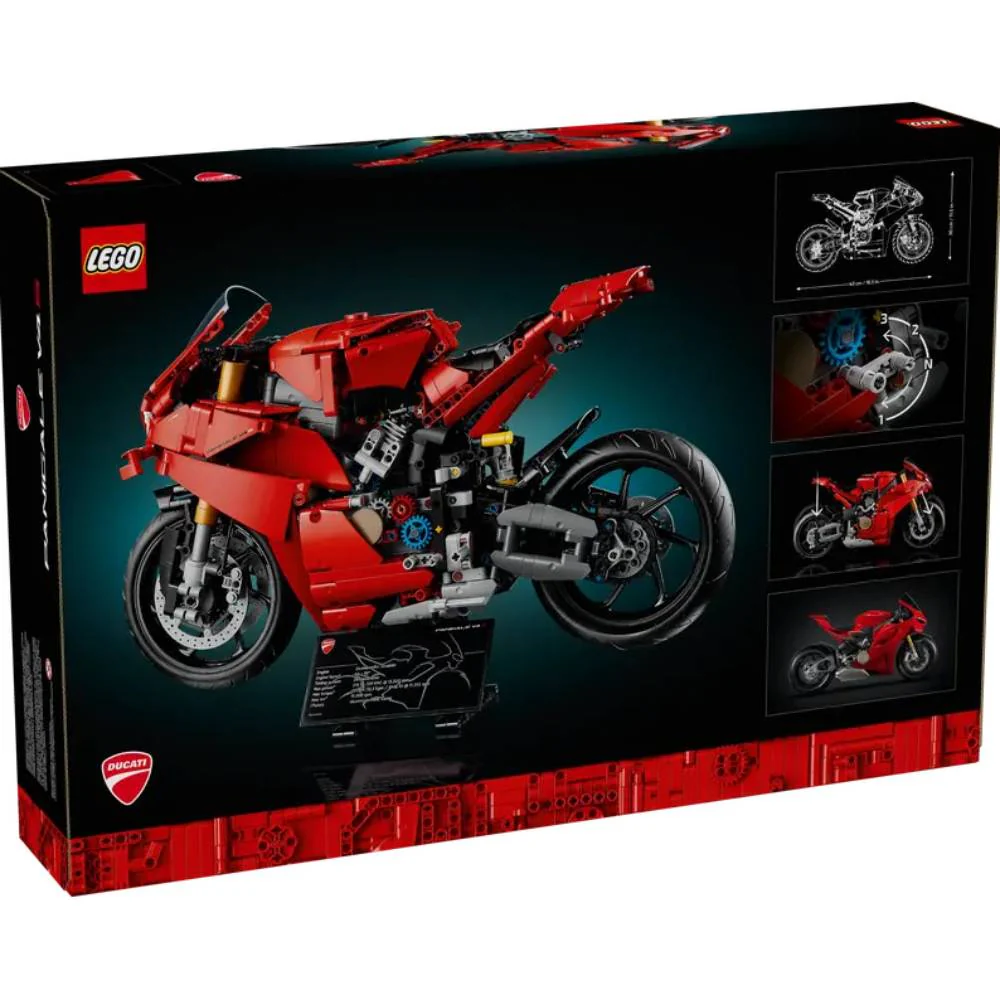 Lego Technic Ducati Panigale V4 S Motorcycle Building Toy Set (1603 - Pieces) - Image 4