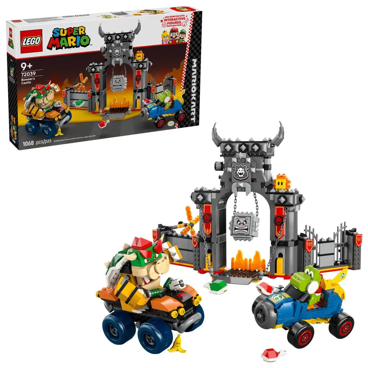 LEGO Mario Kart Bowser's Castle Building Toy Set (1068-Pieces) - Image 3