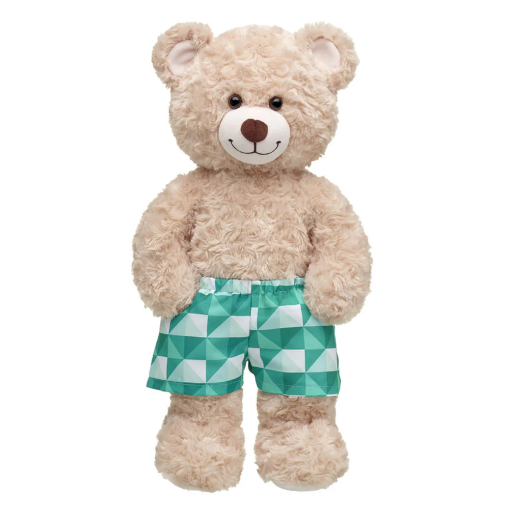 Build-A-Bear Swim Trunk for Teddy Bear - Green - Image 2