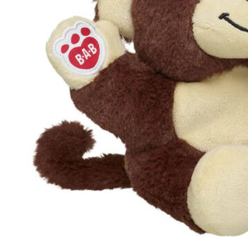 Build-A-Bear 7" Mini Beans Smiley Monkey Plush Toy - Brown - Image 2