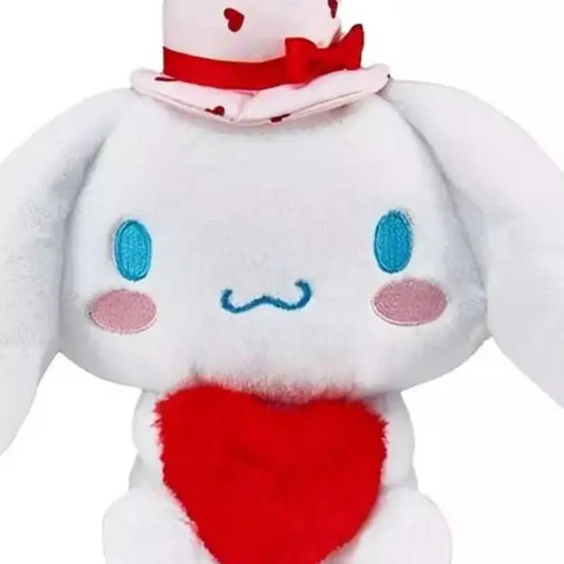 Hello Kitty Valentines Day Cinnamoroll 9.5" Plush Toy - White/Red - Image 2
