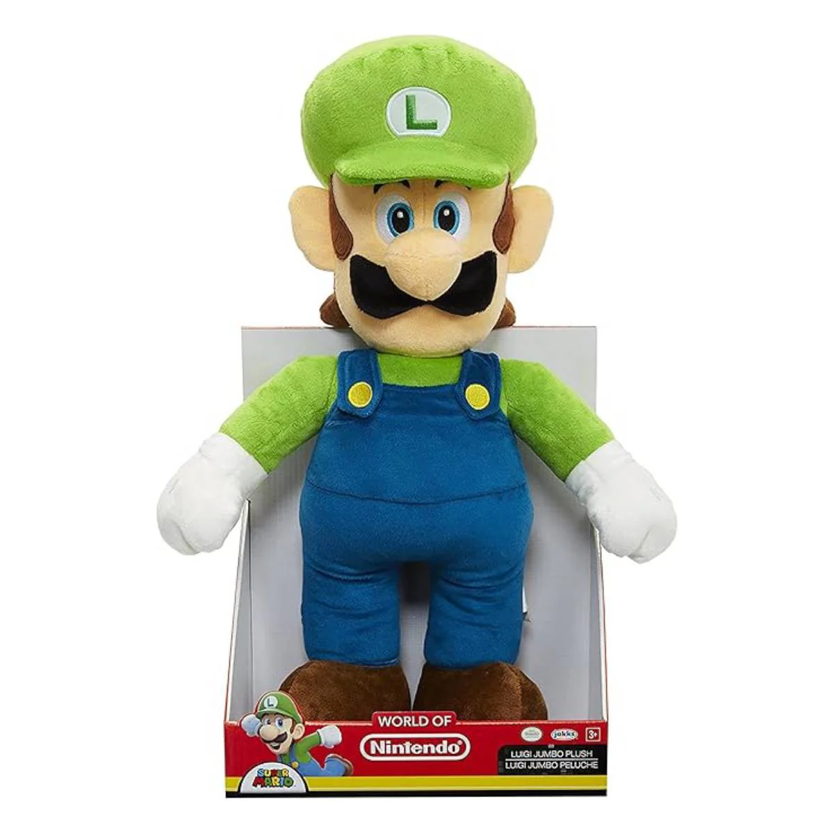 Nintendo Jumbo Basic 20" Luigi Plush Toy - Green/Blue - Image 2