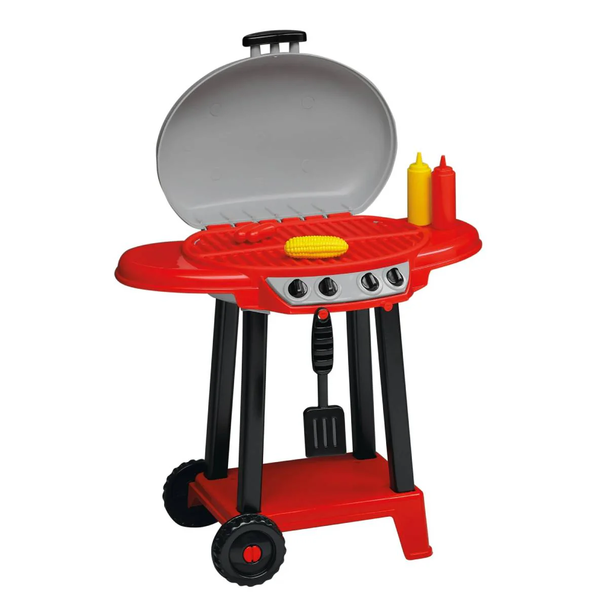American Plastic Toys My Very Own Grill Set (12 Pieces)- Red/Black