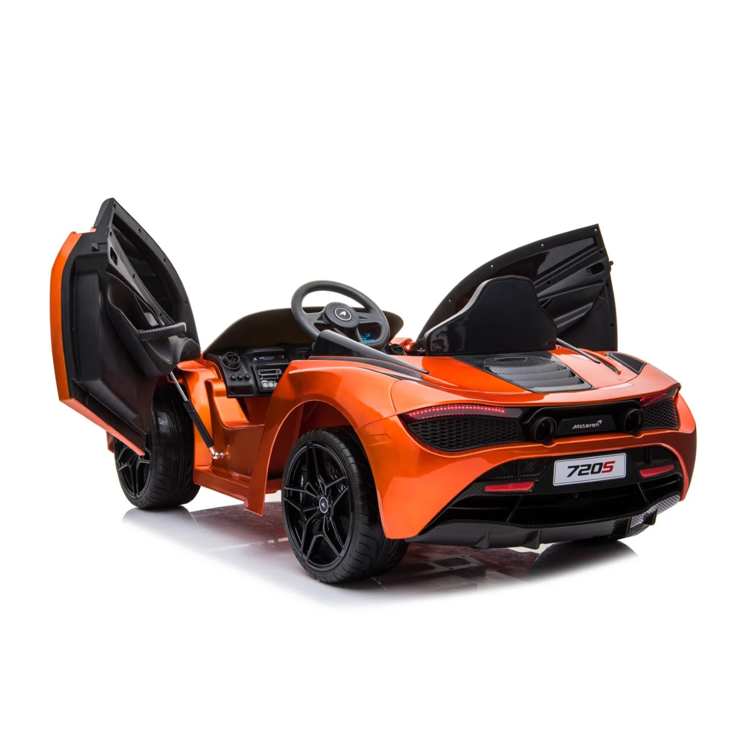 12V Licensed McLaren 720S with LED Lights - Orange - Image 10