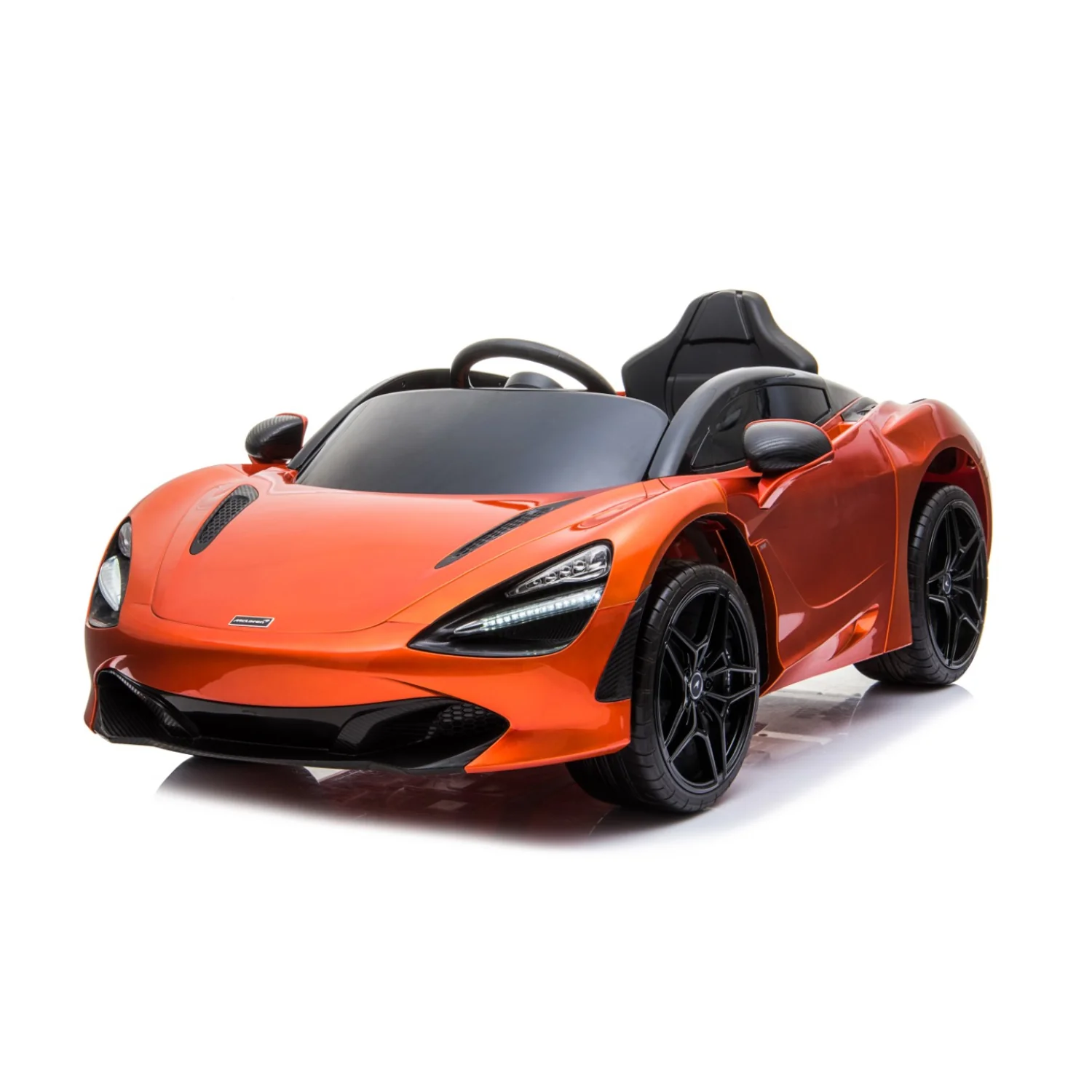 12V Licensed McLaren 720S with LED Lights - Orange - Image 4