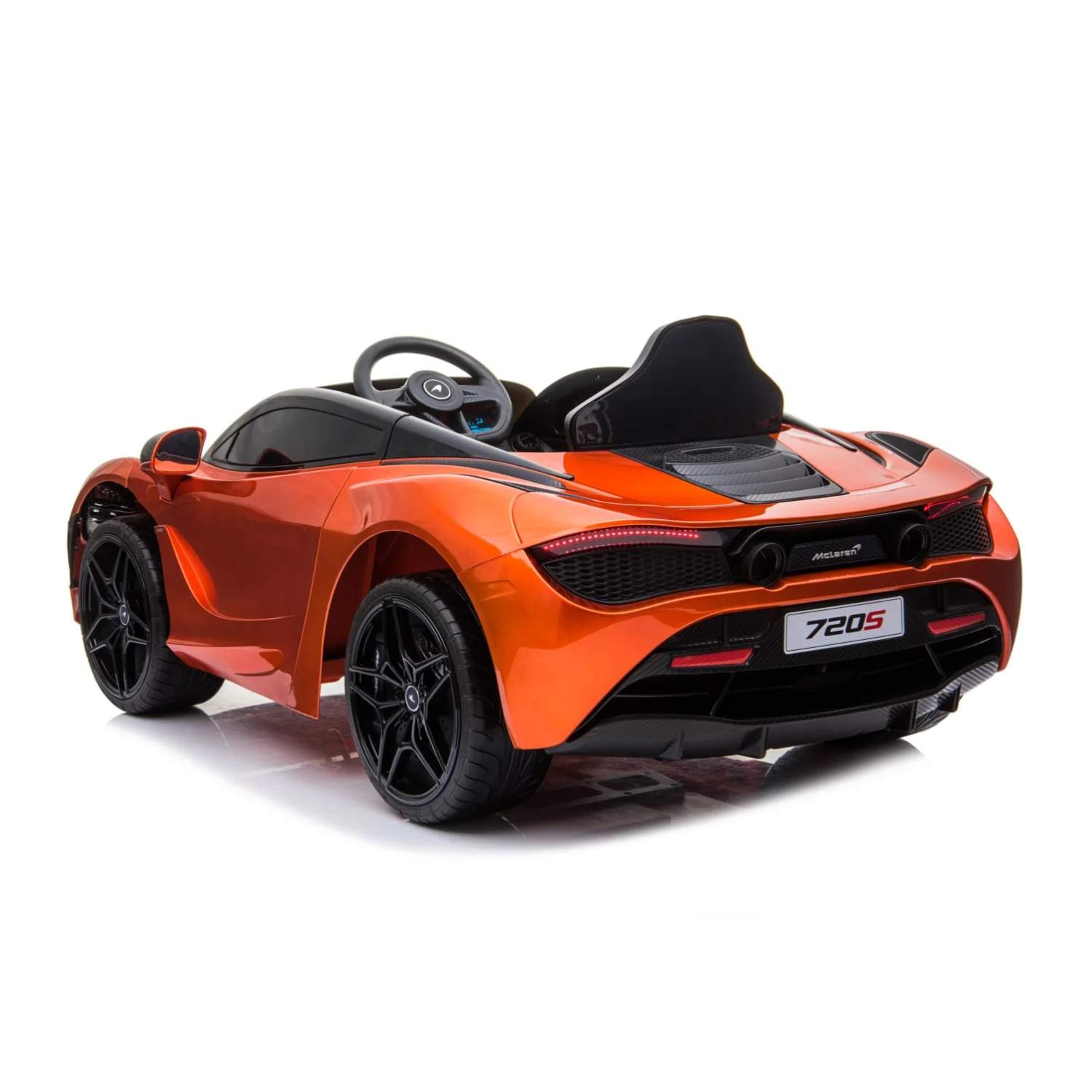 12V Licensed McLaren 720S with LED Lights - Orange - Image 9