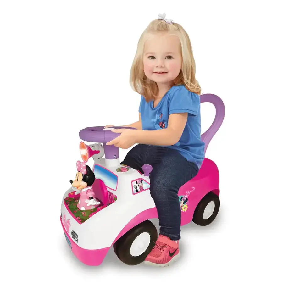 Disney Minnie Mouse Ride-On Toy with Lights and Sounds - Pink - Image 2