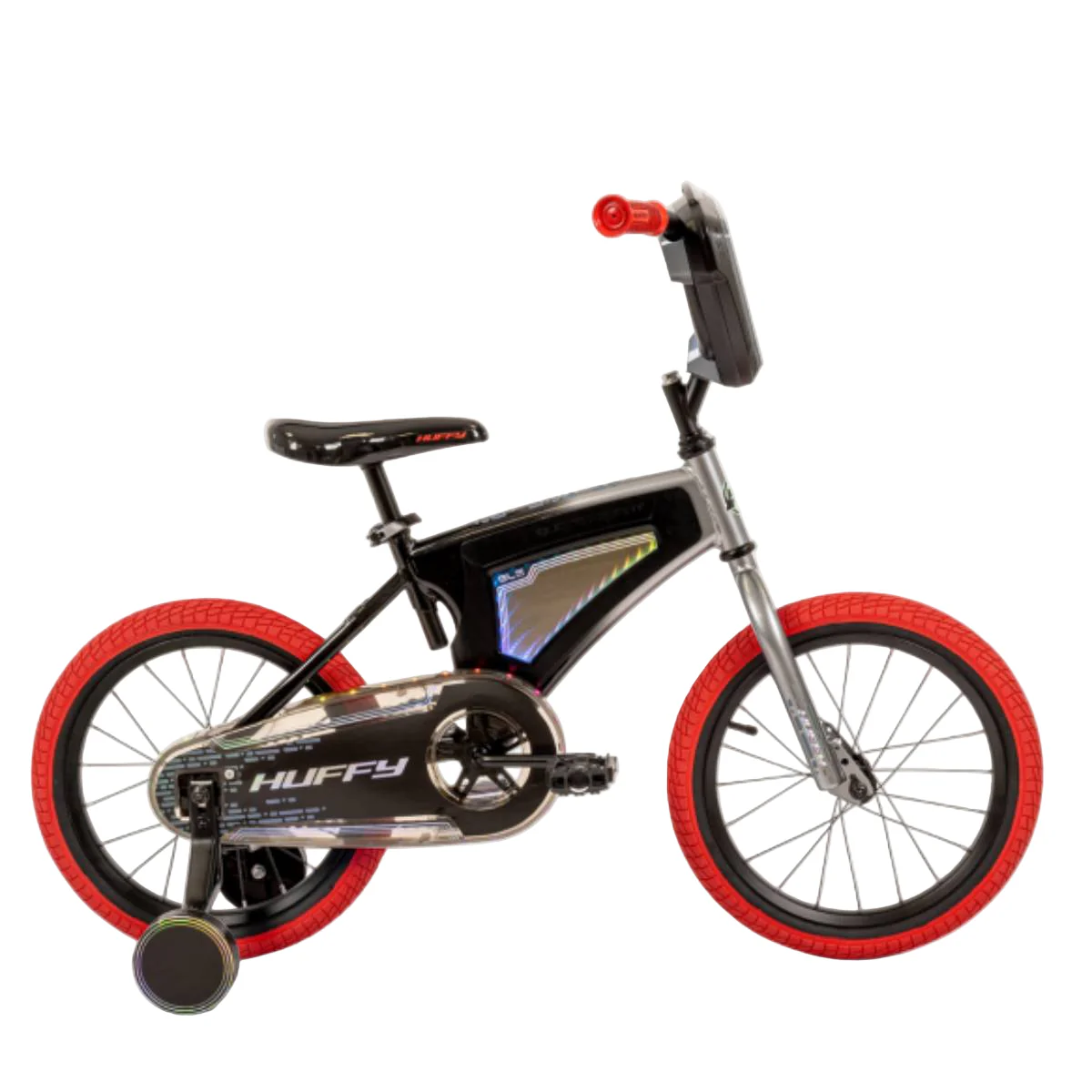 Huffy 16" Electro Light Kids Bike - Red/Black - Image 2