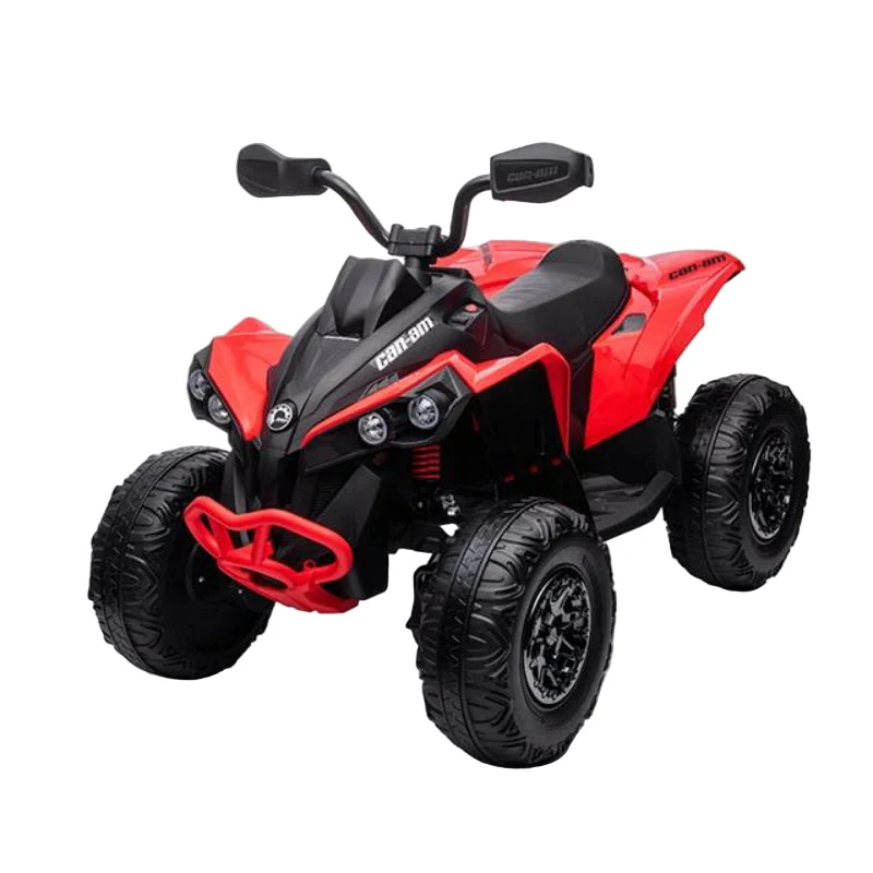 BBJ Toys Can Am Renegade ATV Ride on Battery Toy Car - Red/Black - Image 2