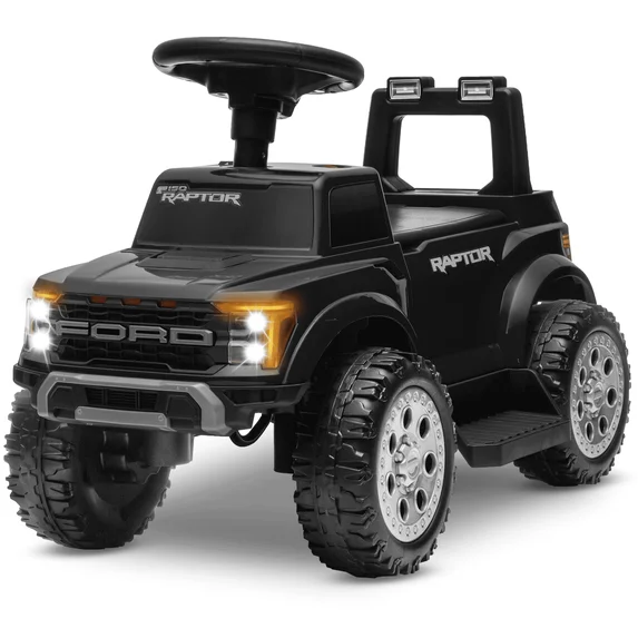 BBJ Toys 6V Ride On Ford F150 Battery Operated Toy Car - Black - Image 2