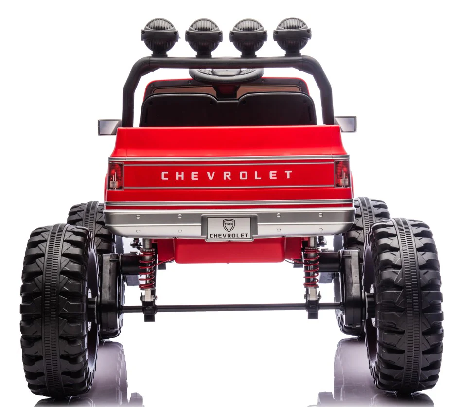 BBJ Toys 24V Chevrolet Cheyenne Ride On Toy Car - Red - Image 7