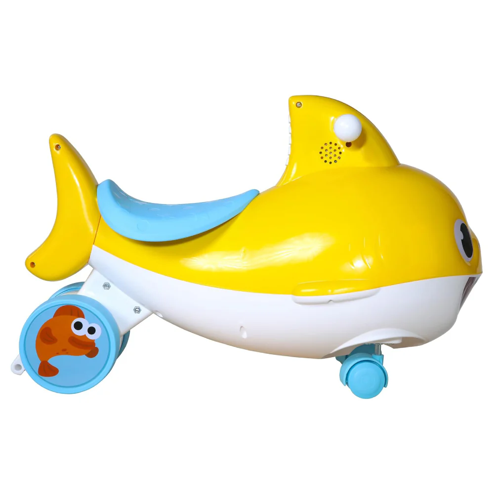 Dynacraft Baby Shark Push Ride On Toy - Yellow - Image 6