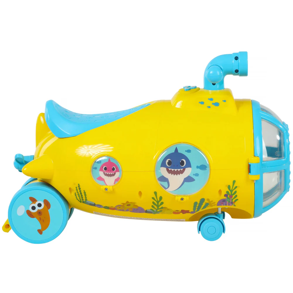 Dynacraft Baby Shark Foot to Floor Ride On Toy - Yellow - Image 2