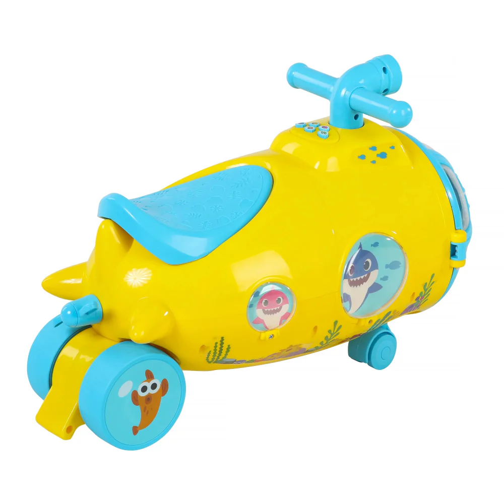 Dynacraft Baby Shark Foot to Floor Ride On Toy - Yellow - Image 5