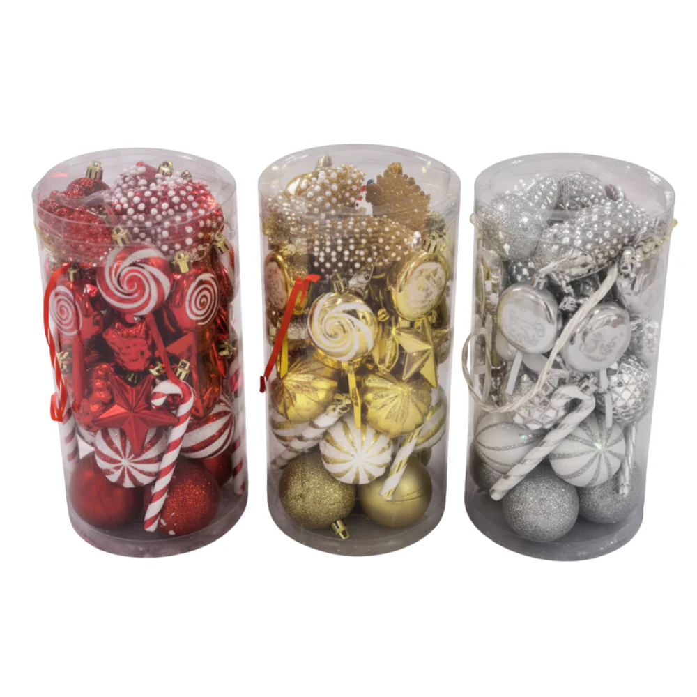 Gansu 2.3" Xmas Ornament (39-Pieces) - Assorted Colors