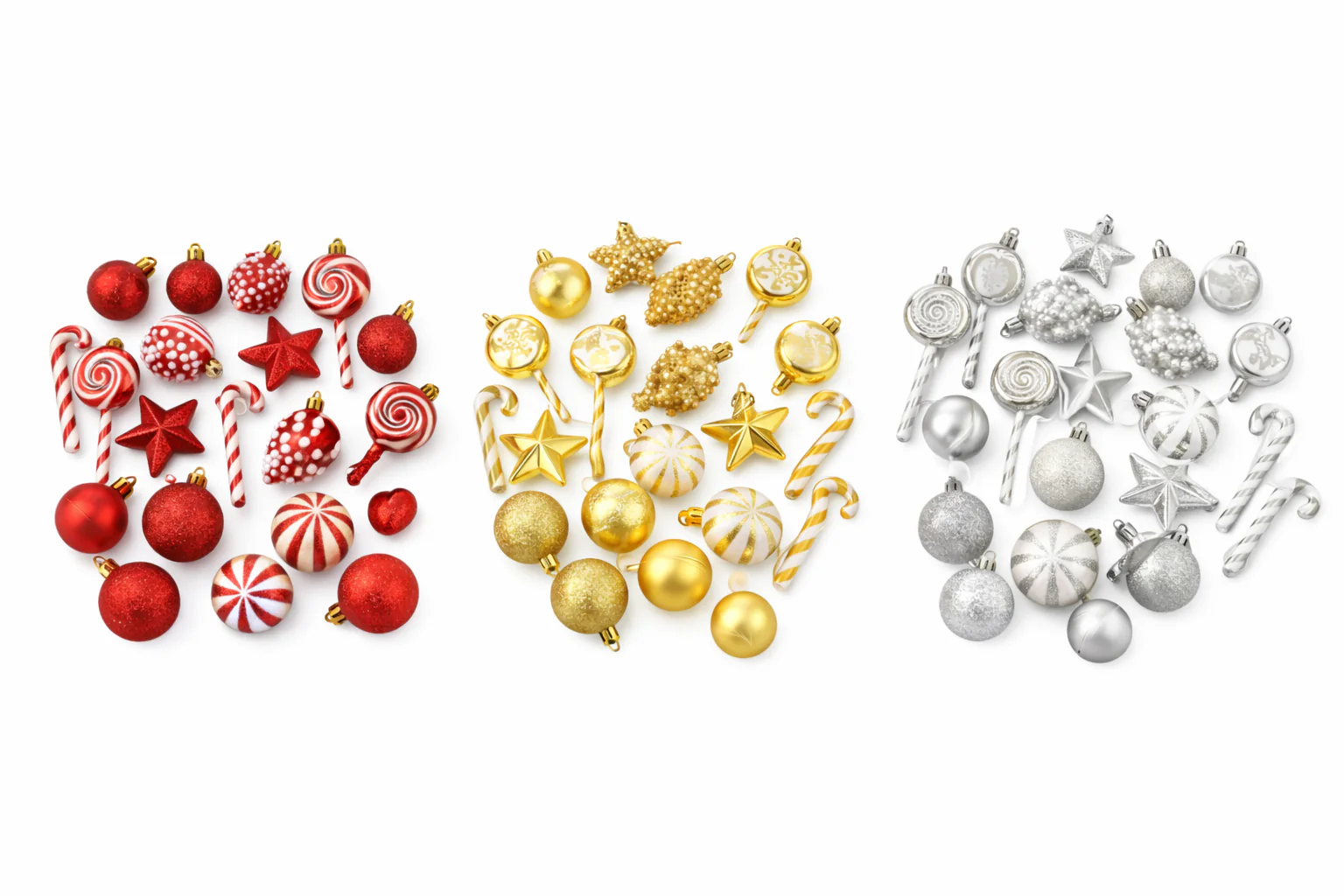 Gansu 2.3" Xmas Ornament (39-Pieces) - Assorted Colors - Image 2